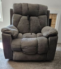 Phoenix Home Large Power Lift Recliner Chair with Massage and Heat for Elderly, Overstuffed Wide Recliner with 2 Cup Holders, Side Pocket and USB Port