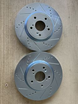 Honda HR-V 23-24-25-26 Front Drill Slot Rotors Ceramic Brake Pads