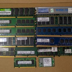 RAM Sticks (Desktop & Laptop)
