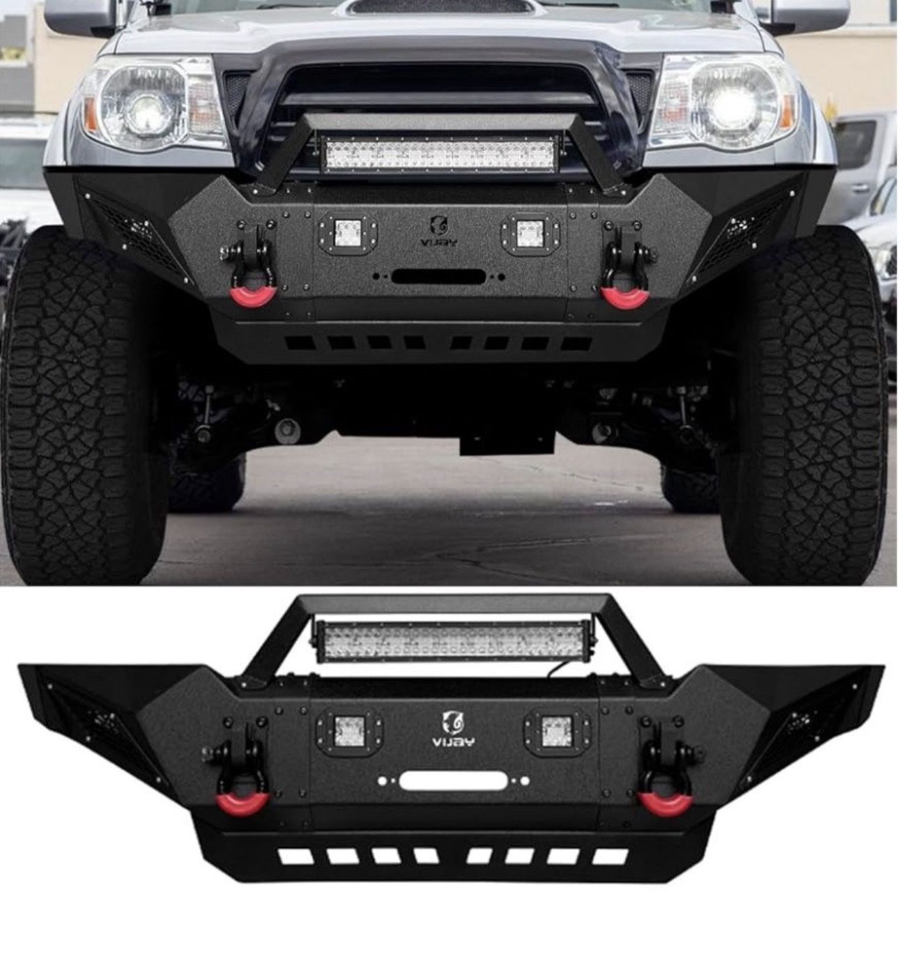 Front Bumper Fits 2005-2015 Tacoma with Winch Plate and Lights