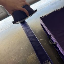 Practice, balance beam, and Matt