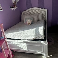 Full Size Bed Frame – Tufted Headboard – $60