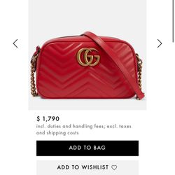 GG MARMONT MATELASSÉ SMALL SHOULDER BAG $ 1,790