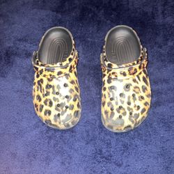 Leopard Print Crocs 