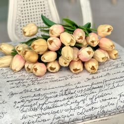 30 faux tulips 