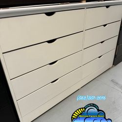 White Katy Eight Drawer Dresser New Chest Cajonera Comoda Nueva Bonita 