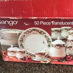 50 Piece Christmas China 