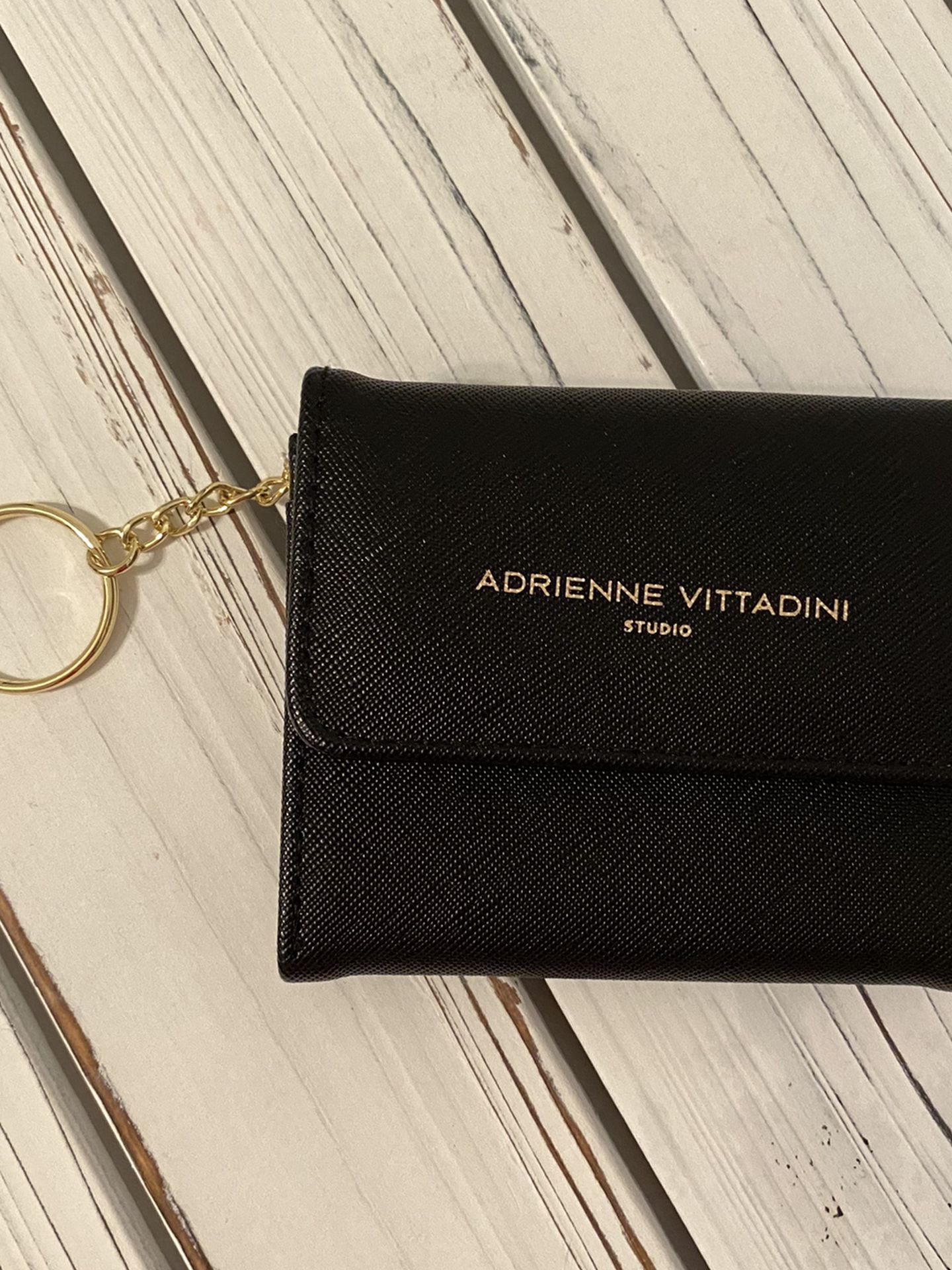 New Black Adrienne Vittadini Small Wallet