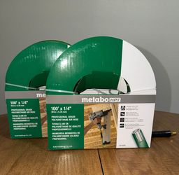 🧰🔧 Metabo Air Hose 100 Ft X 1/4 In