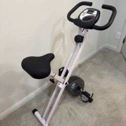 Marcy Foldable Upright Exercise Bike With Adjustable Resistance