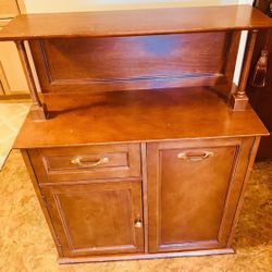 WOODEN CABINET & SHELVE PENNSYLVANIA DUTCH MULTI PURPOSE ALL WOOD MAPLE Drawer & Cabinet Space 32x14x40