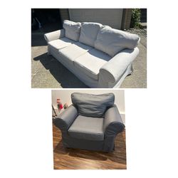 IKEA Ektorp Sofa and Chair
