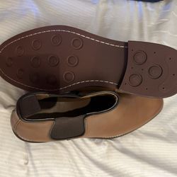 Leather Slip On Boots