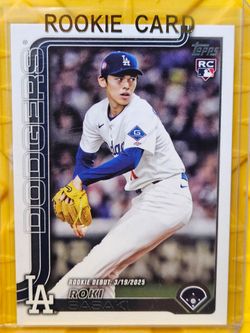Roki Sasaki 2025 Topps Update Series Rookie Card