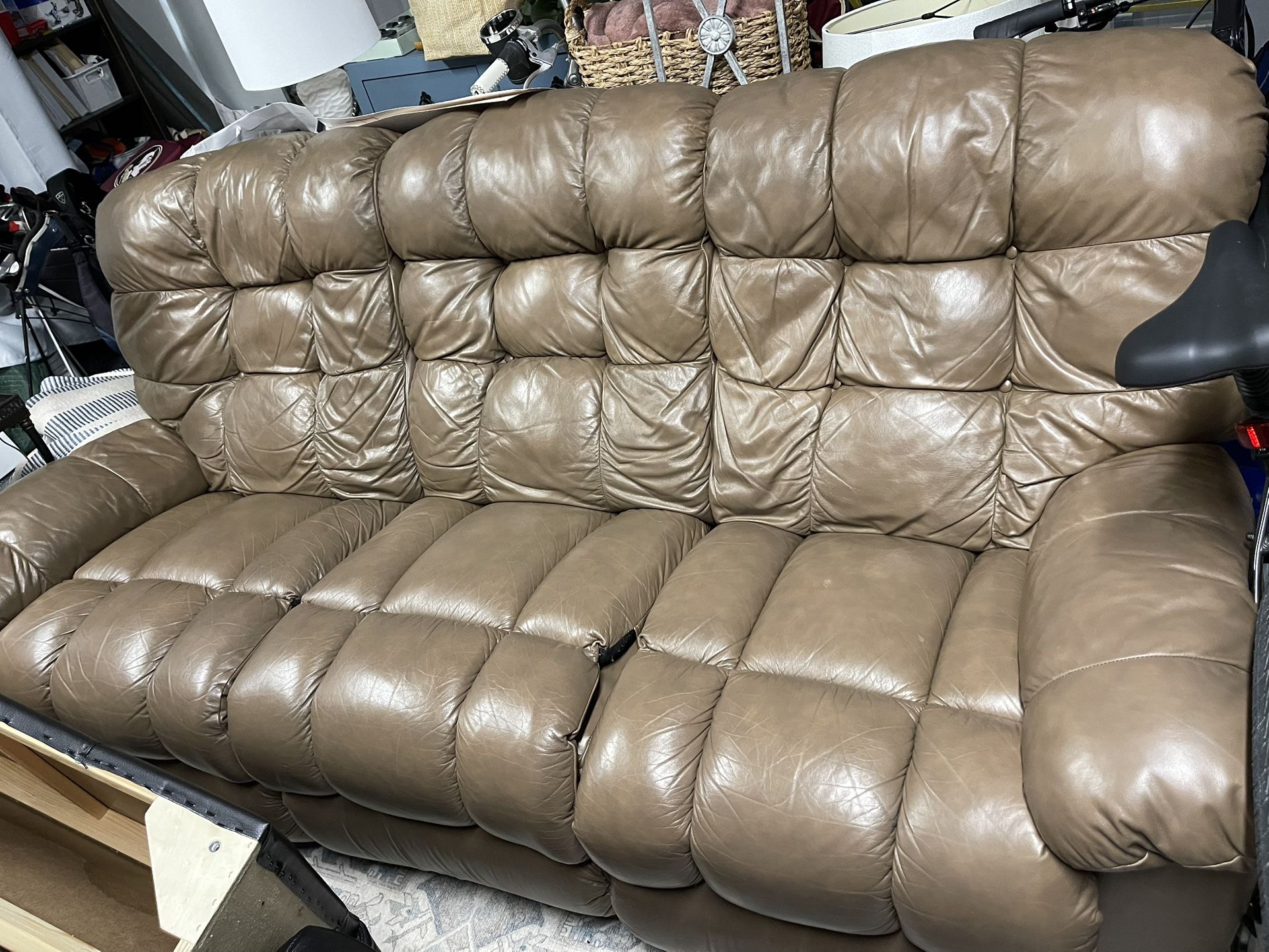 Leather Sofa With Recliners