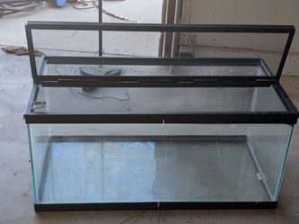Glass Reptile Tank with Mesh Screen Lid