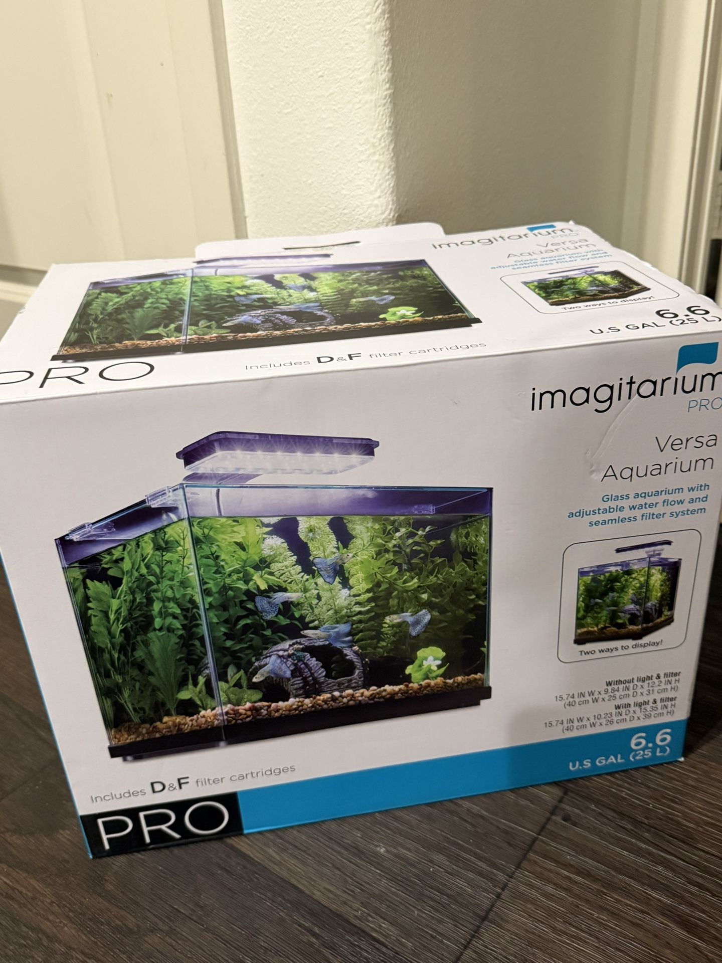 Imagitarium Pro Versa Aquarium 6.6 Gallons Fish Tank
