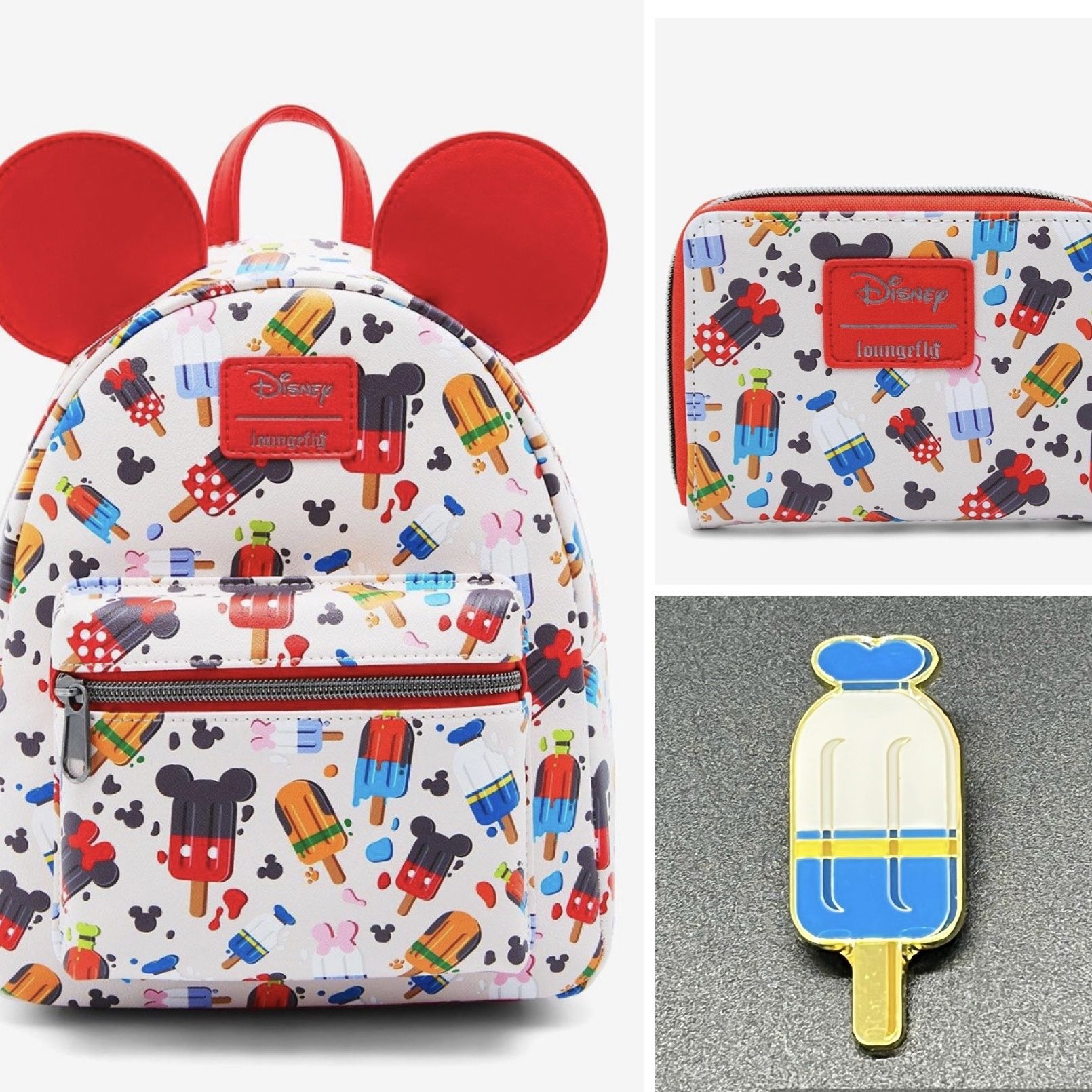 NWT Loungefly Disney Mickey Mouse & Friends Popsicle Mini Backpack NWT Mickey & Friends Popsicle Loungefly | Mercari main image 2