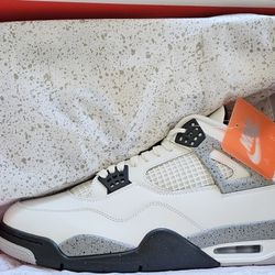 Air Jordan 4 White Cement