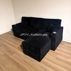 New Black Sofa 