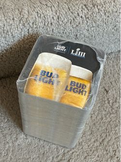125 beer coasters Budweiser Super Bowl LIII Win the bud light season pass