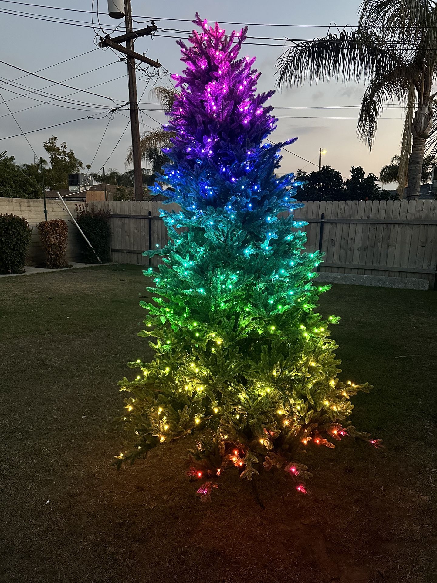 twinkly app controlled christmas tree new 7.5ft