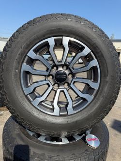 18” CHEVY GMC AT4 WHEELS AND TIRES