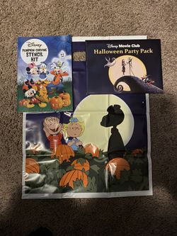 Kids Family Halloween Pumpkin Carving Kits Stickers & Bag