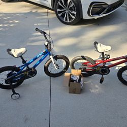 Two RoyalBaby 16" Freestyle Classic Bicycles