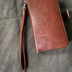 iPhone 6.5 brown case with strap