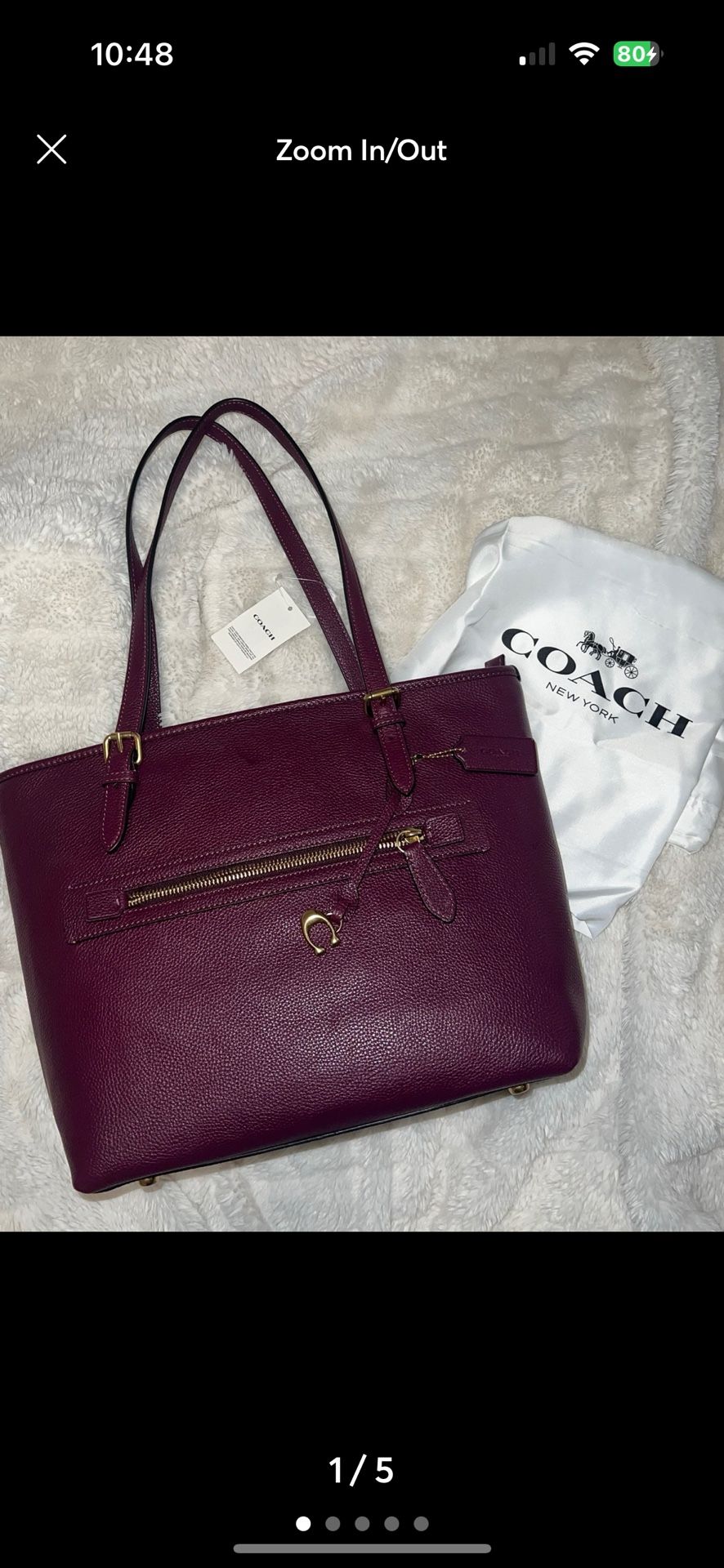 Coach tote bag
