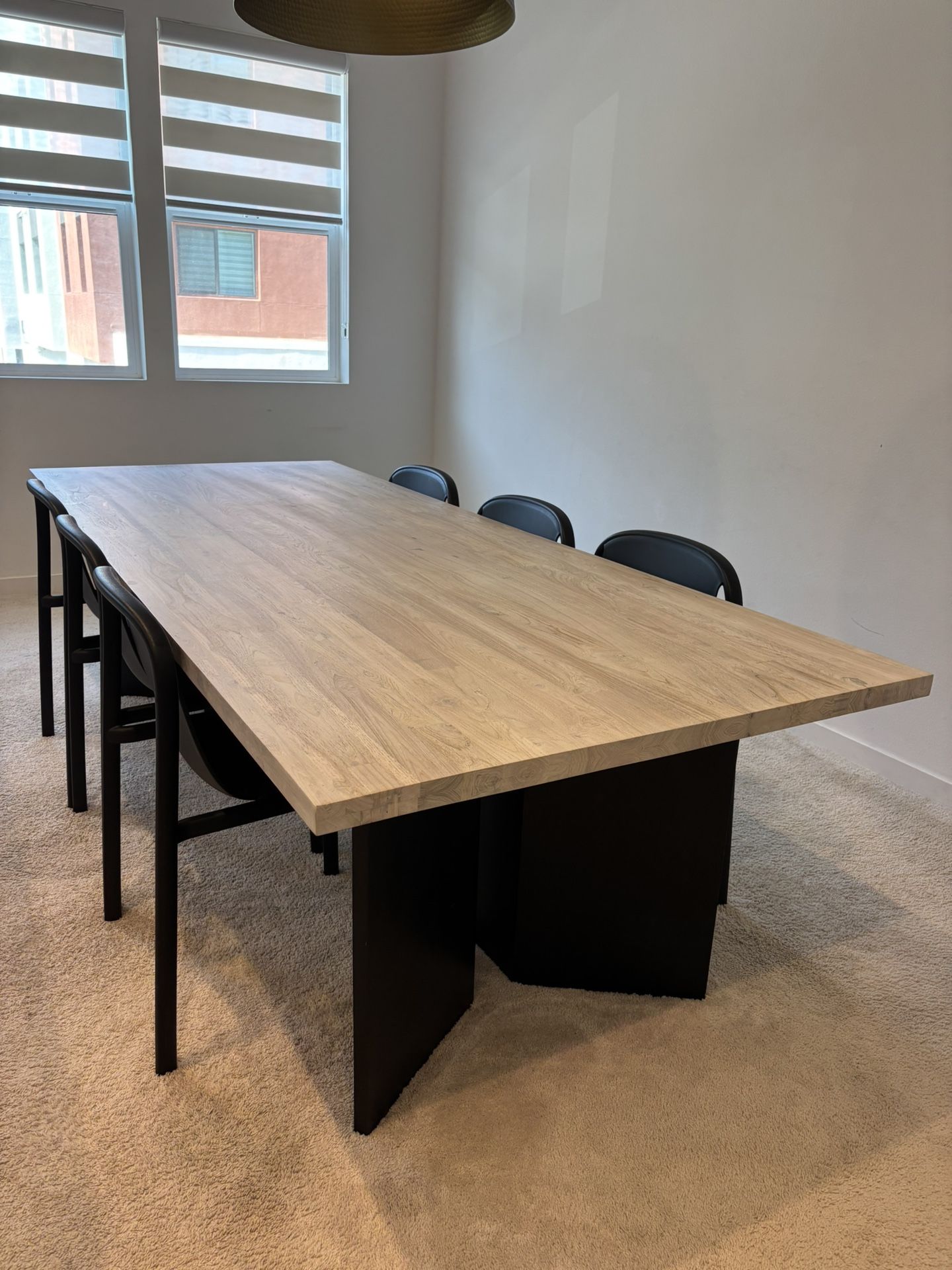Cb2 Dining Table+blu Dot Chair