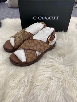 Coach Signature Crossband Sandals