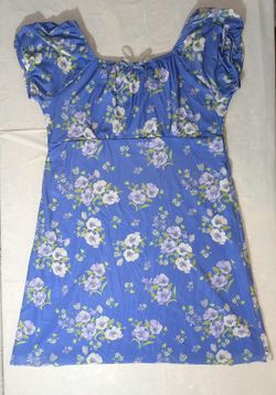 Sugar & Jade blue flower dresses, size 16-18 XL girls .$10