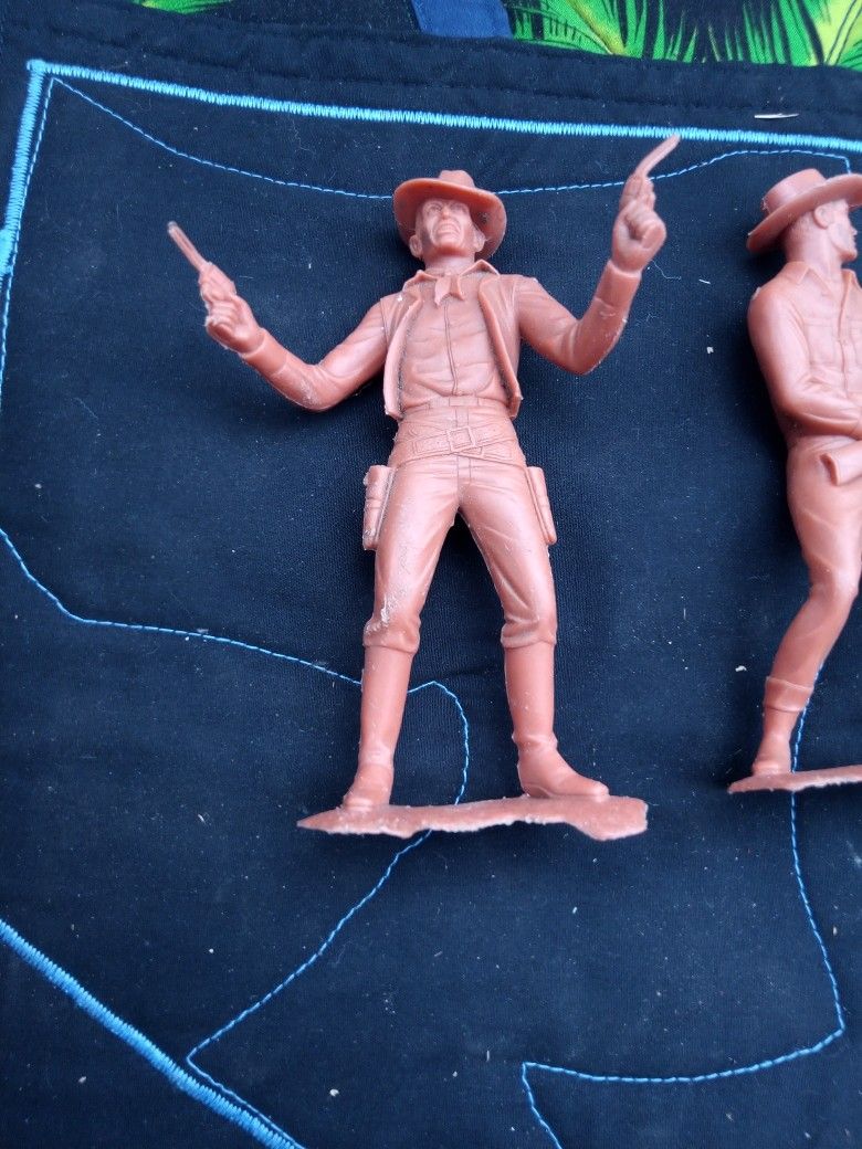 Western Cowboys Plastic Toys Very Vintage My Last Two