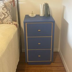 Newly refurbished PAIR Of Unique nightstands/end Tables/dressers/storage 