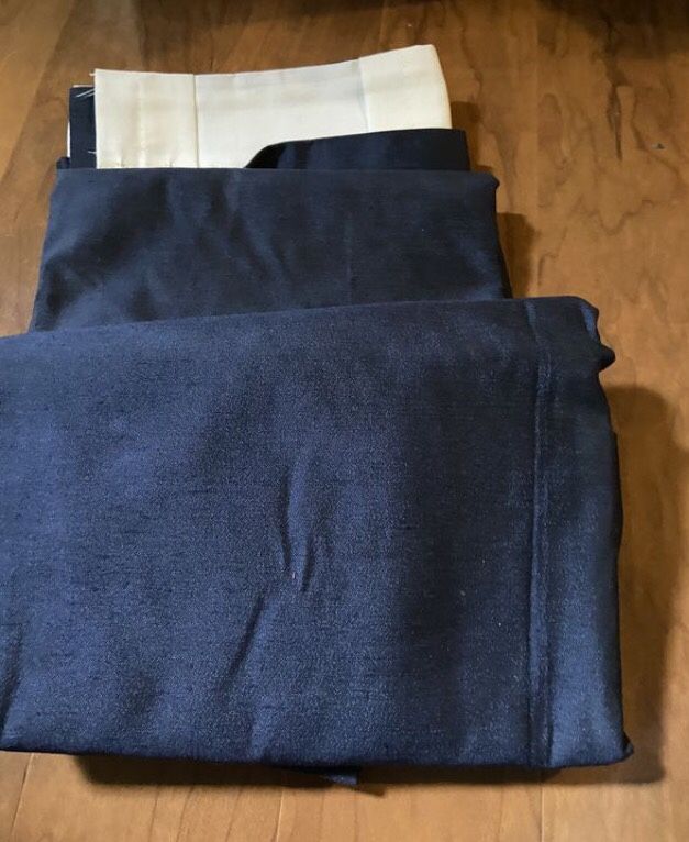 JC Penny Home Collection Navy Blue Curtains *Lined*
