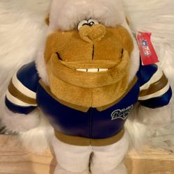 St Louis Rams Plush Gorilla 12’’ Stuffed Toy Animal Football New