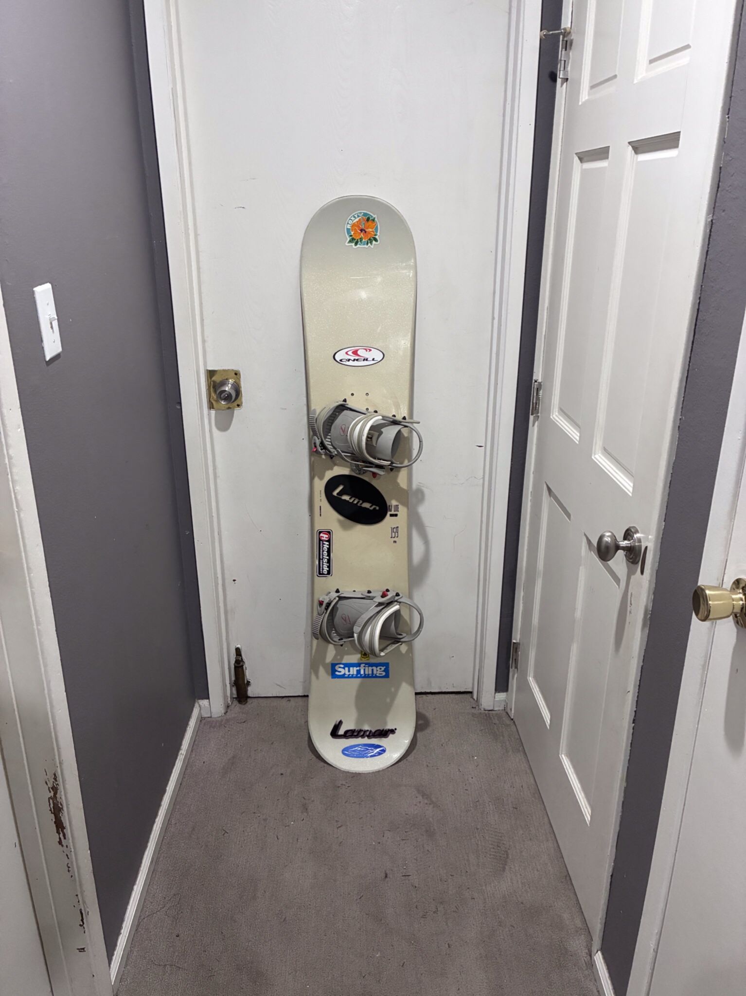 Snowboard with Bindings - Size 159cm