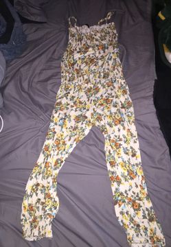 Floral jumpsuit $10