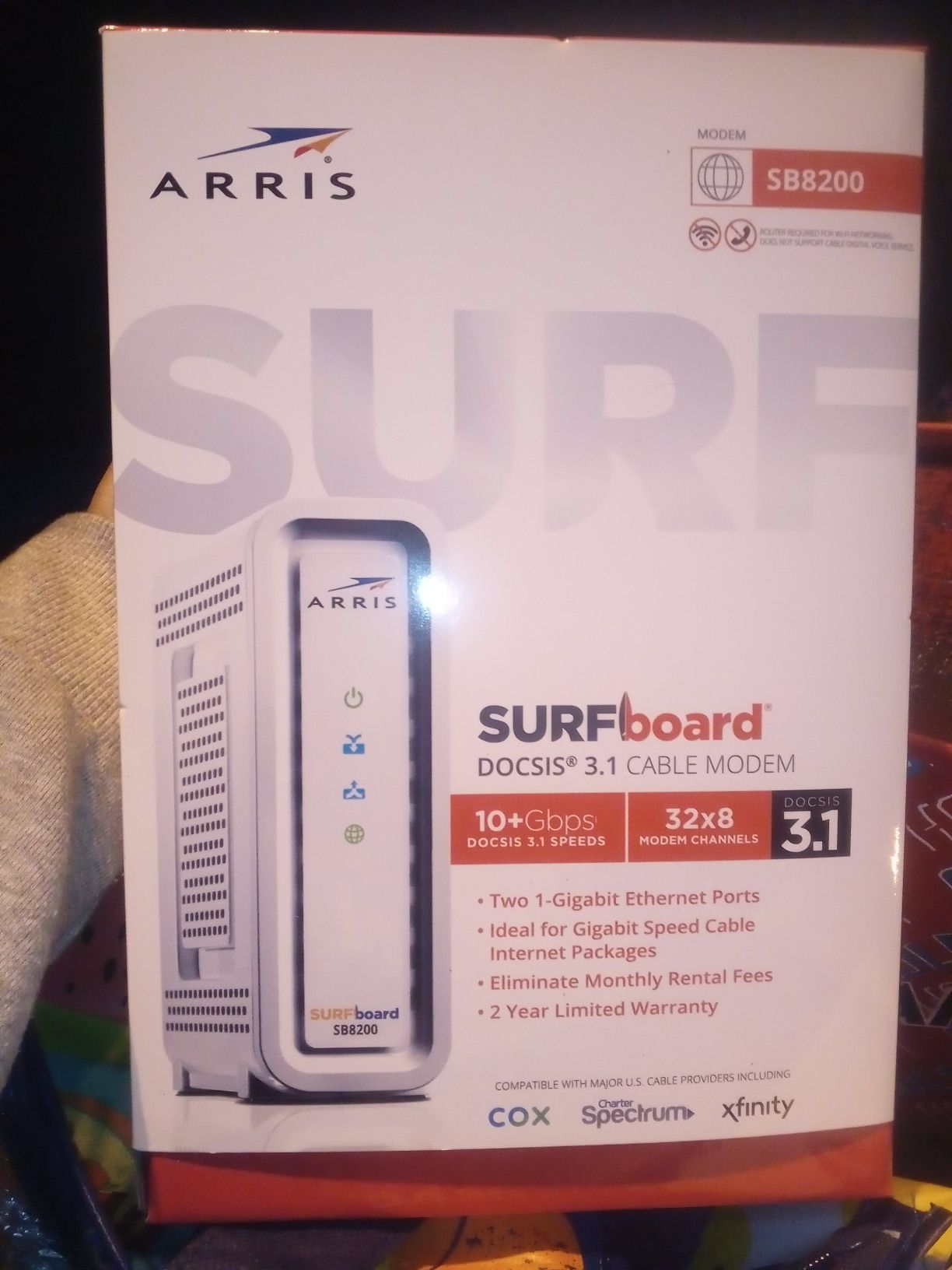 Arris Surf Board Cable modem NEW