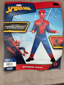 Spiderman kids Halloween Costume, size Large
