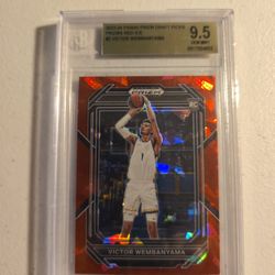 2023 -24 PANINI PRIZM DRAFT PICKS PRIZIMS RED ICE #2 VICTOR WEMBANYAMA