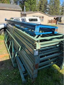 Large amount of pallet rack