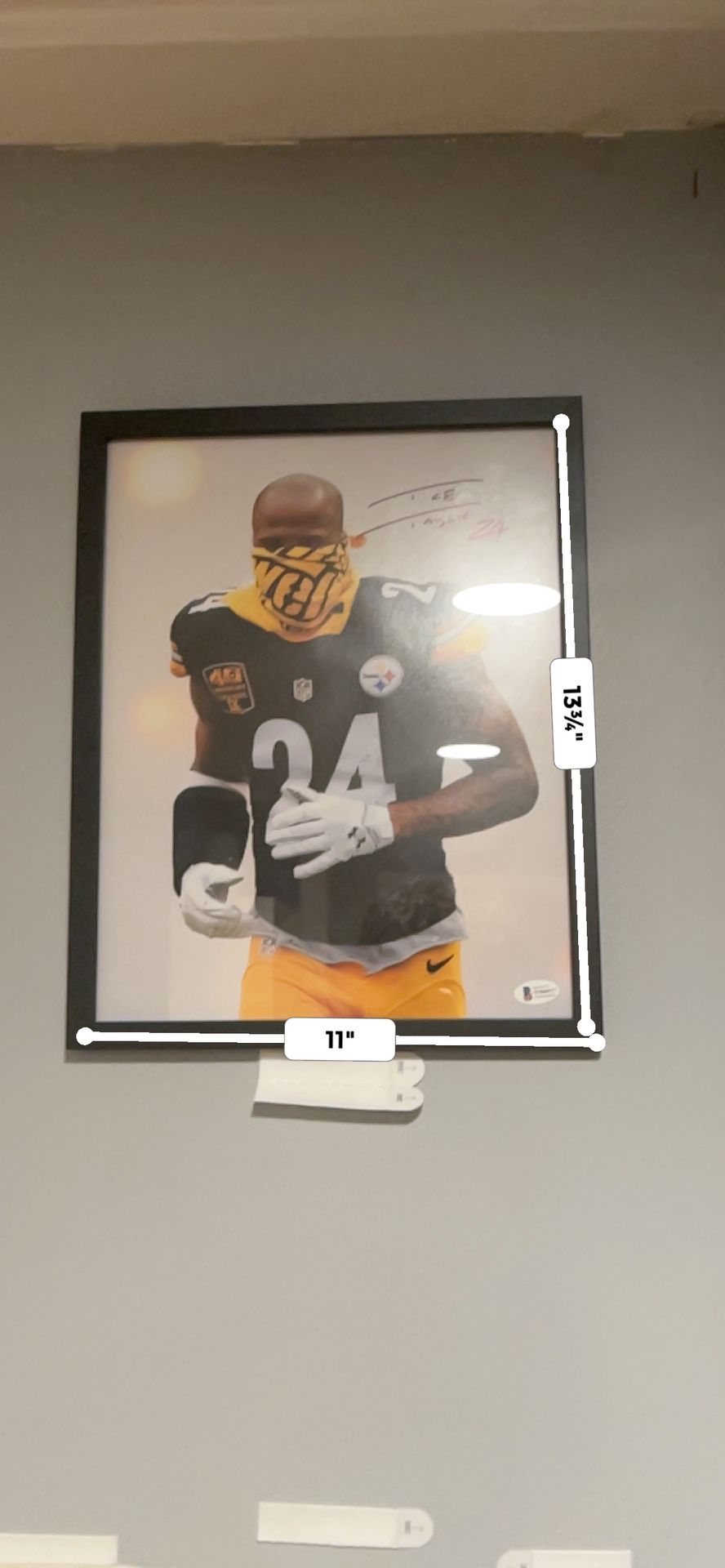 Ike Taylor Signed Steelers photo