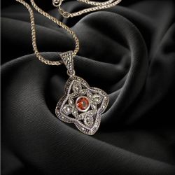 925 garnet Necklace