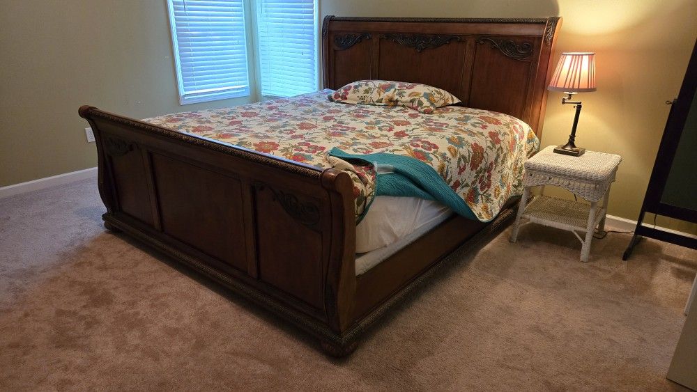 King Size Sleigh Bed Frame