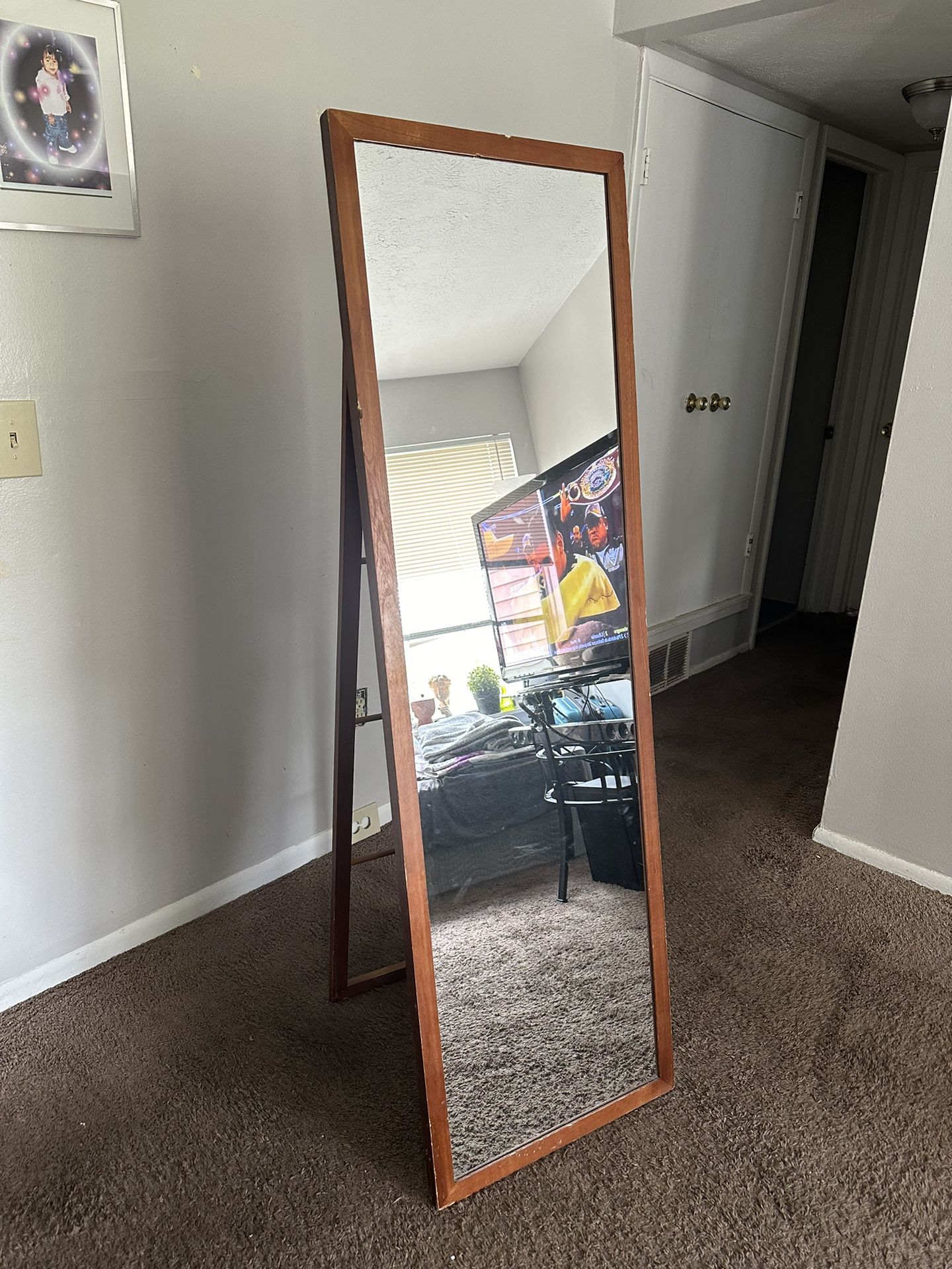 Full Body Mirror With Ladder