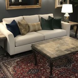 🪨 3-Piece Stone Tile Coffee Table Set (Coffee Table + 2 End Tables)