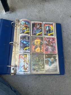 Vintage Marvel Trading Cards Collection in Binder